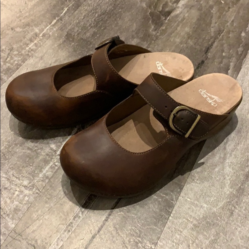 Dansko leather clogs